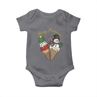 Christmas In July Ice Cream Snowman Graphic Baby Onesie Merry Meltmas