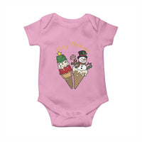 Christmas In July Ice Cream Snowman Graphic Baby Onesie Merry Meltmas