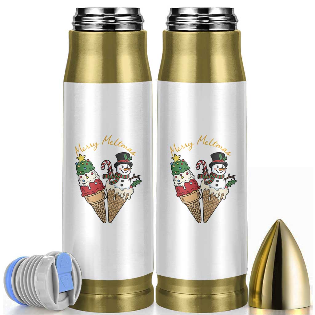 Christmas In July Ice Cream Snowman Graphic Bullet Tumbler Merry Meltmas