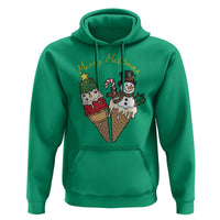 Christmas In July Ice Cream Snowman Graphic Hoodie Merry Meltmas