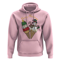 Christmas In July Ice Cream Snowman Graphic Hoodie Merry Meltmas