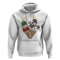 Christmas In July Ice Cream Snowman Graphic Hoodie Merry Meltmas