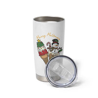 Christmas In July Ice Cream Snowman Graphic Tumbler Cup Merry Meltmas