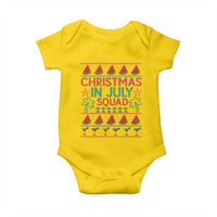 Christmas In July Squad Baby Onesie Tropical Beach Party Graphic