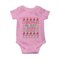 Christmas In July Squad Baby Onesie Tropical Beach Party Graphic