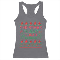 Christmas In July Squad Racerback Tank Top Tropical Beach Party Graphic