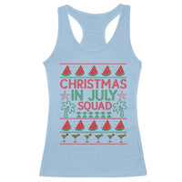 Christmas In July Squad Racerback Tank Top Tropical Beach Party Graphic