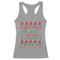 Christmas In July Squad Racerback Tank Top Tropical Beach Party Graphic