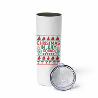 Christmas In July Squad Skinny Tumbler Tropical Beach Party Graphic