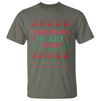 Christmas In July Squad T Shirt Tropical Beach Party Graphic