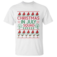 Christmas In July Squad T Shirt Tropical Beach Party Graphic