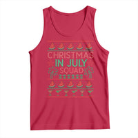 Christmas In July Squad Tank Top Tropical Beach Party Graphic