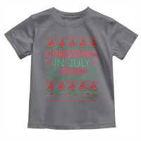 Christmas In July Squad Toddler T Shirt Tropical Beach Party Graphic