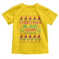 Christmas In July Squad Toddler T Shirt Tropical Beach Party Graphic