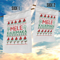 Mele Kalikimaka Garden Flag Hawaiian Ugly Christmas Sweater