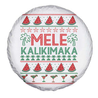 Mele Kalikimaka Spare Tire Cover Hawaiian Ugly Christmas Sweater