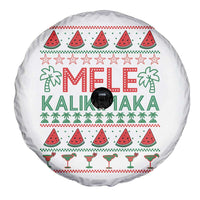 Mele Kalikimaka Spare Tire Cover Hawaiian Ugly Christmas Sweater