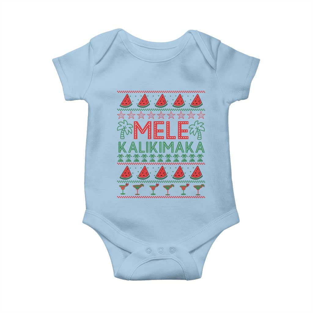 Mele Kalikimaka Baby Onesie Hawaiian Ugly Christmas Sweater