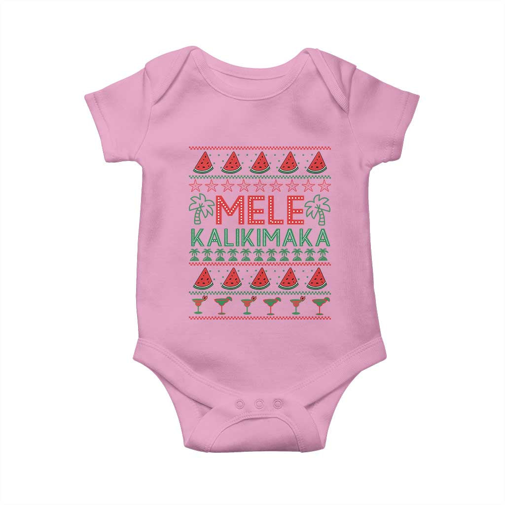 Mele Kalikimaka Baby Onesie Hawaiian Ugly Christmas Sweater