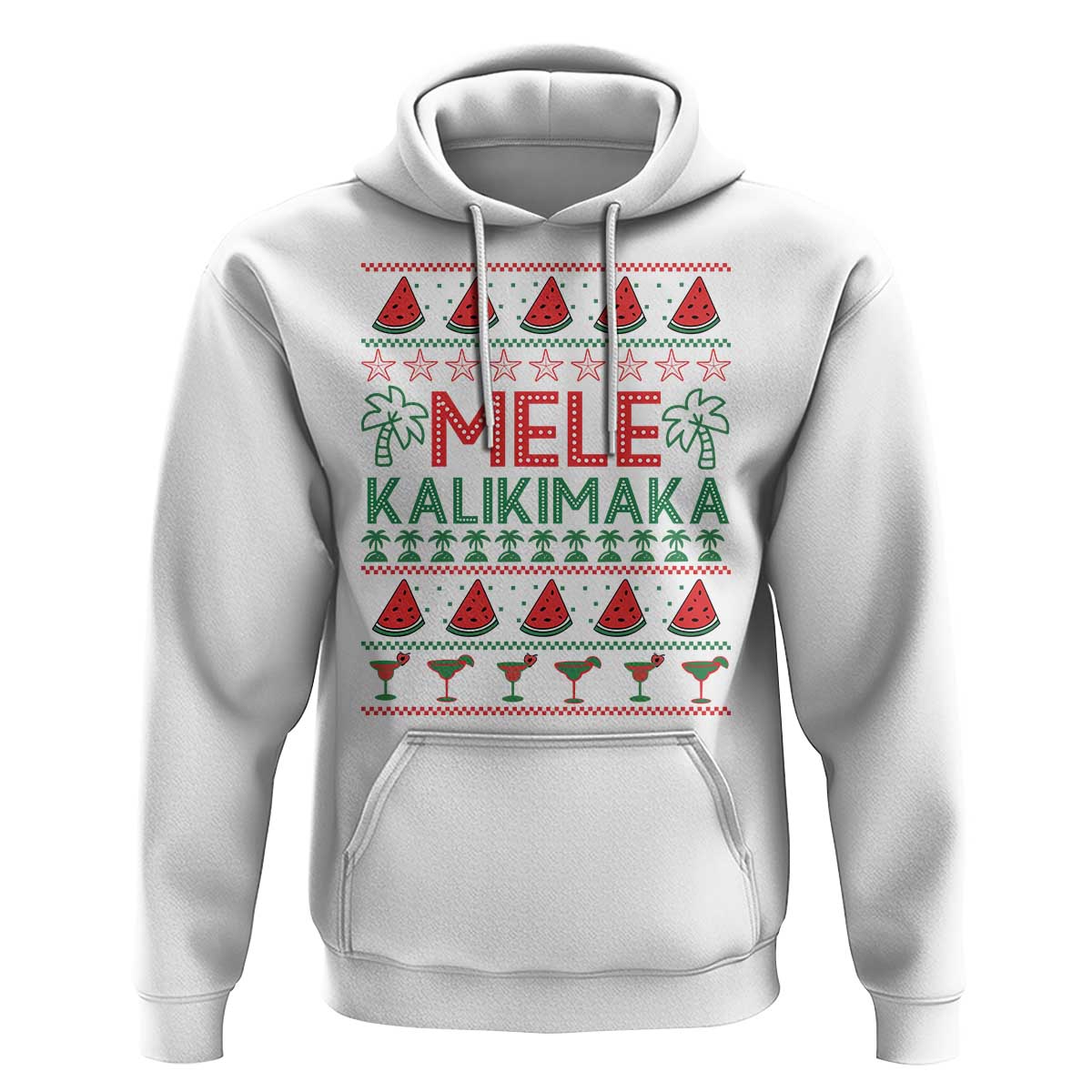Mele Kalikimaka Hoodie Hawaiian Ugly Christmas Sweater