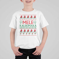 Mele Kalikimaka T Shirt For Kid Hawaiian Ugly Christmas Sweater