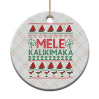 Mele Kalikimaka Ceramic Ornament Hawaiian Ugly Christmas Sweater
