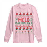 Mele Kalikimaka Long Sleeve Shirt Hawaiian Ugly Christmas Sweater