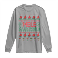 Mele Kalikimaka Long Sleeve Shirt Hawaiian Ugly Christmas Sweater