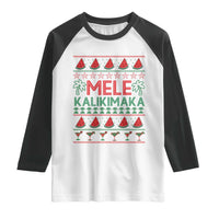 Mele Kalikimaka Raglan Shirt Hawaiian Ugly Christmas Sweater