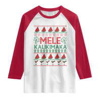 Mele Kalikimaka Raglan Shirt Hawaiian Ugly Christmas Sweater