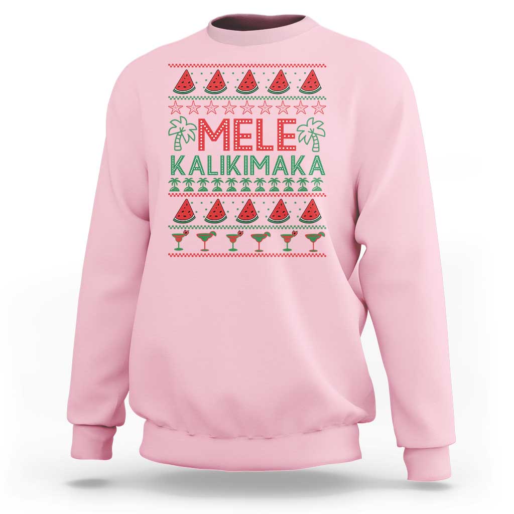 Mele Kalikimaka Sweatshirt Hawaiian Ugly Christmas Sweater