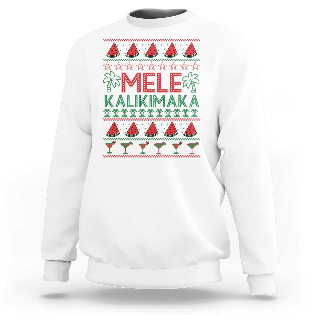 Mele Kalikimaka Sweatshirt Hawaiian Ugly Christmas Sweater