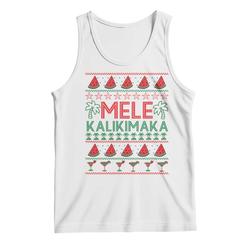 Mele Kalikimaka Tank Top Hawaiian Ugly Christmas Sweater