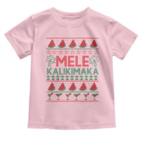 Mele Kalikimaka Toddler T Shirt Hawaiian Ugly Christmas Sweater