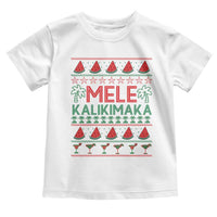 Mele Kalikimaka Toddler T Shirt Hawaiian Ugly Christmas Sweater