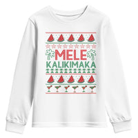 Mele Kalikimaka Youth Sweatshirt Hawaiian Ugly Christmas Sweater