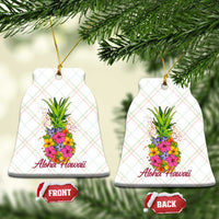 Tropical Floral Pineapple Aloha Hawaii Ceramic Ornament Hawaiian Island Vacation Graphic
