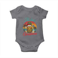 Aloha Tropical Pineapple Christmas Baby Onesie Vintage Beach Xmas Gift