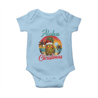 Aloha Tropical Pineapple Christmas Baby Onesie Vintage Beach Xmas Gift