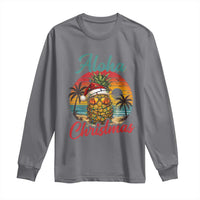 Aloha Tropical Pineapple Christmas Long Sleeve Shirt Vintage Beach Xmas Gift