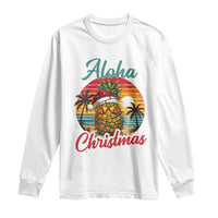 Aloha Tropical Pineapple Christmas Long Sleeve Shirt Vintage Beach Xmas Gift