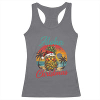 Aloha Tropical Pineapple Christmas Racerback Tank Top Vintage Beach Xmas Gift