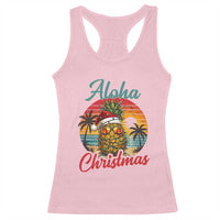 Aloha Tropical Pineapple Christmas Racerback Tank Top Vintage Beach Xmas Gift