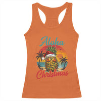 Aloha Tropical Pineapple Christmas Racerback Tank Top Vintage Beach Xmas Gift