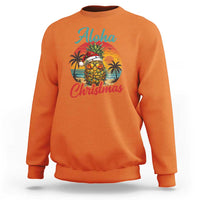 Aloha Tropical Pineapple Christmas Sweatshirt Vintage Beach Xmas Gift