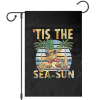 Tis The Sea Sun Garden Flag Dabbing Pineapple Summer Vacation Gift