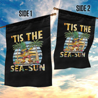 Tis The Sea Sun Garden Flag Dabbing Pineapple Summer Vacation Gift