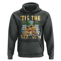 Tis The Sea Sun Hoodie Dabbing Pineapple Summer Vacation Gift