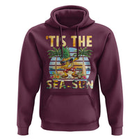 Tis The Sea Sun Hoodie Dabbing Pineapple Summer Vacation Gift