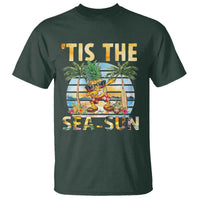 Tis The Sea Sun T Shirt Dabbing Pineapple Summer Vacation Gift